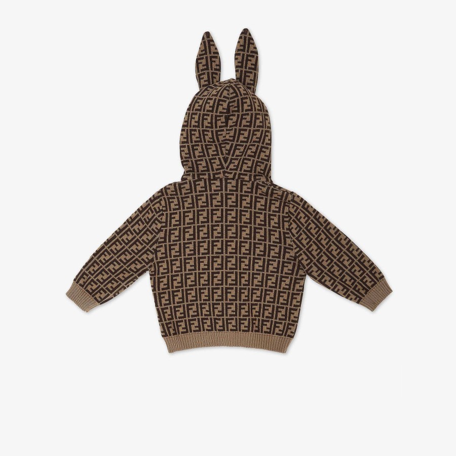 Bambini Fendi Neonato | Cardigan Per Bebe Con Orecchie