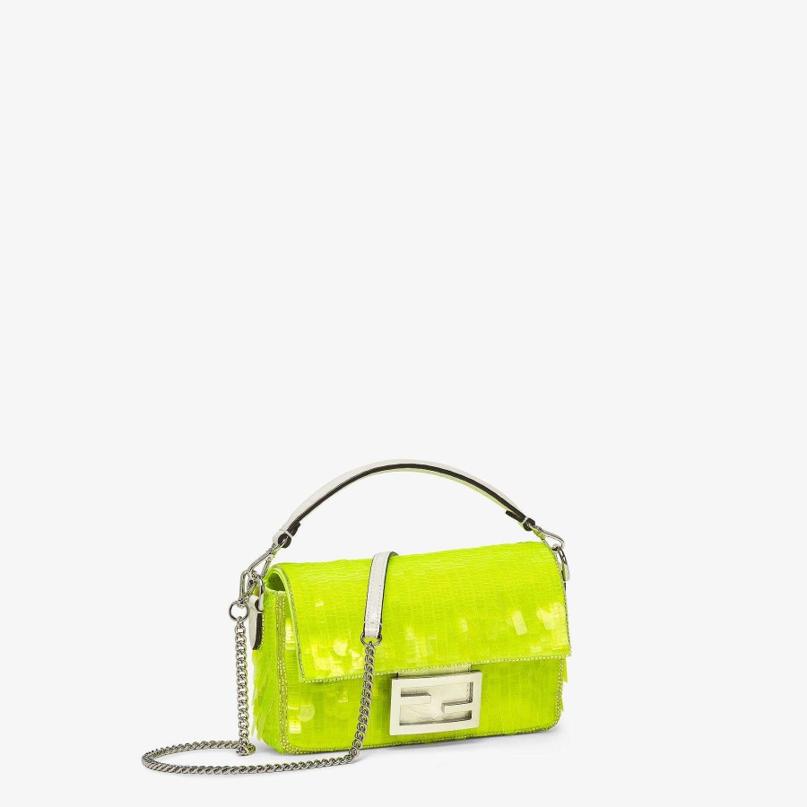 Donna Fendi Borse A Spalla E A Tracolla | Baguette Mini Giallo