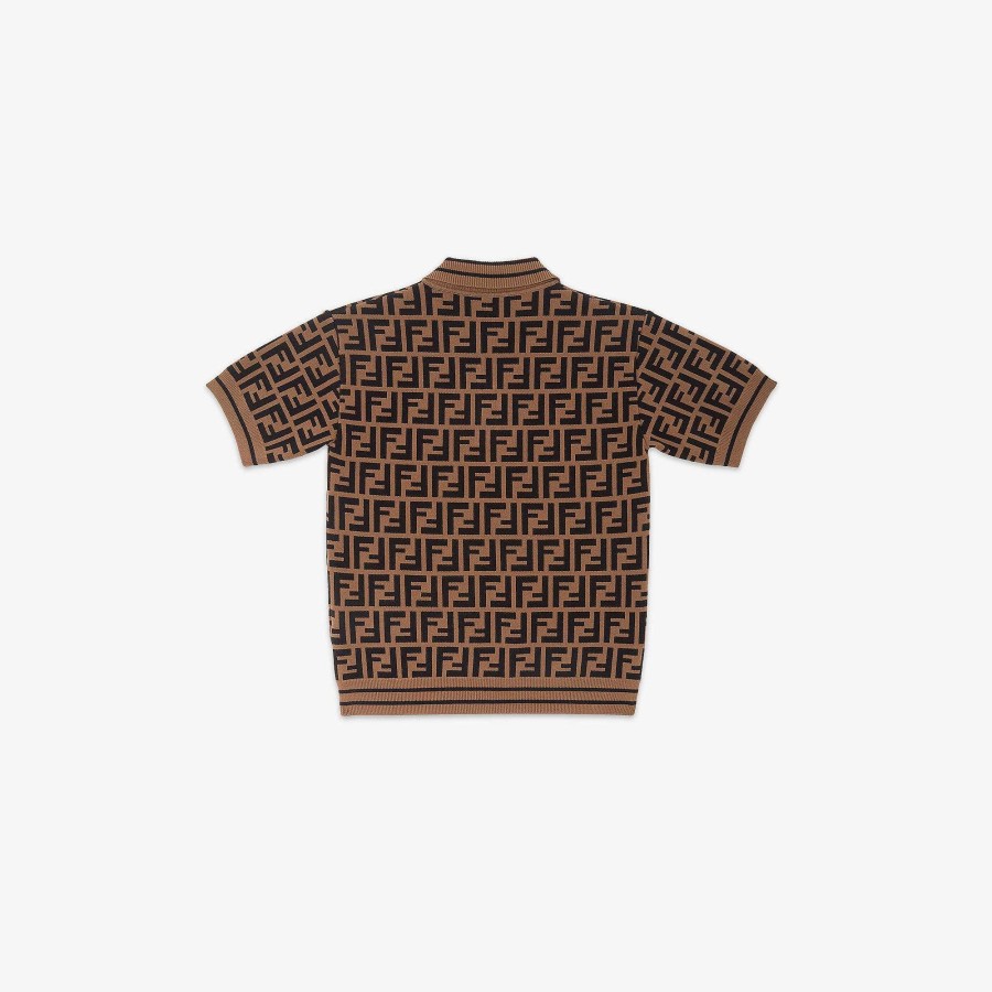 Bambini Fendi Abbigliamento | Polo Junior In Maglia Multicolore