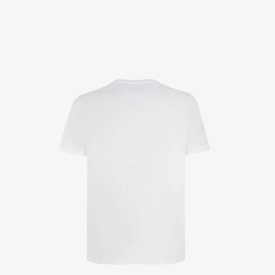 Uomo Fendi T-Shirt E Polo | Maglietta Bianco