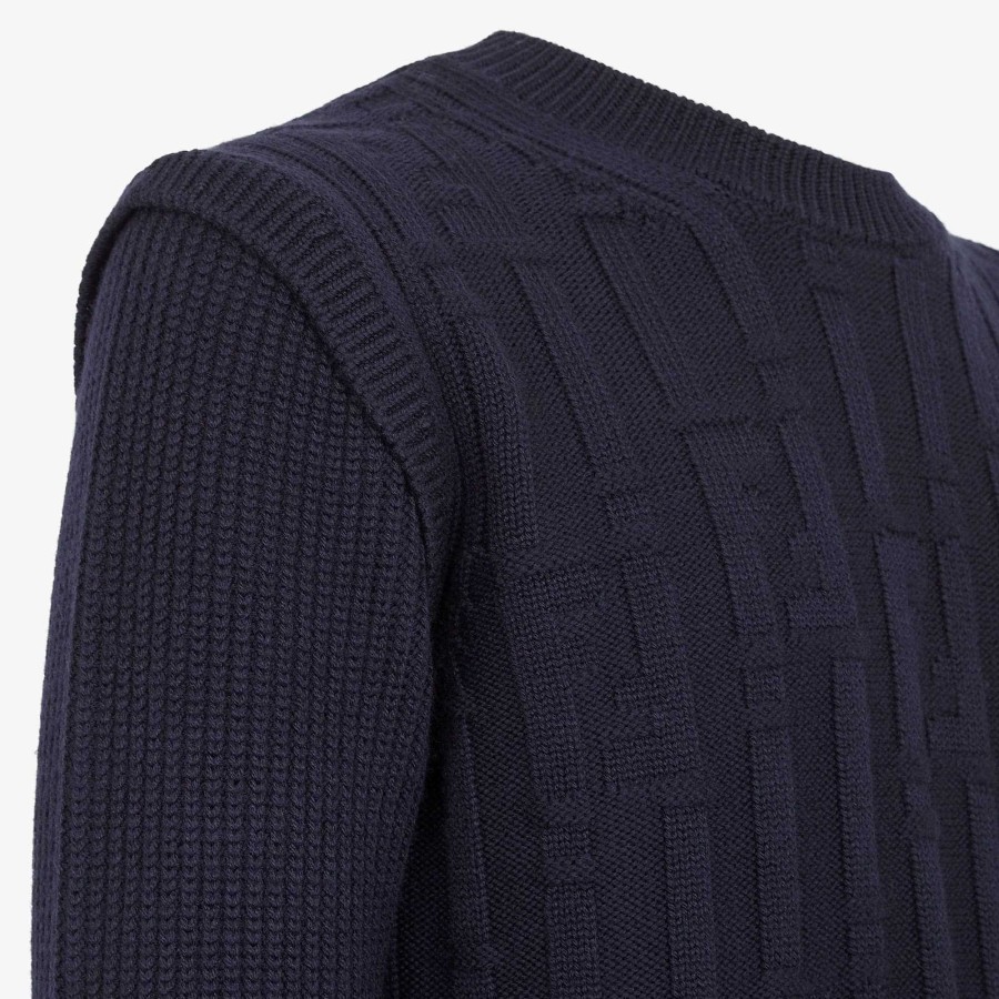 Uomo Fendi Maglieria | Maglione Blu