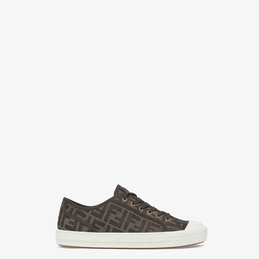 Uomo Fendi Sneakers | Fendi Domino Marrone