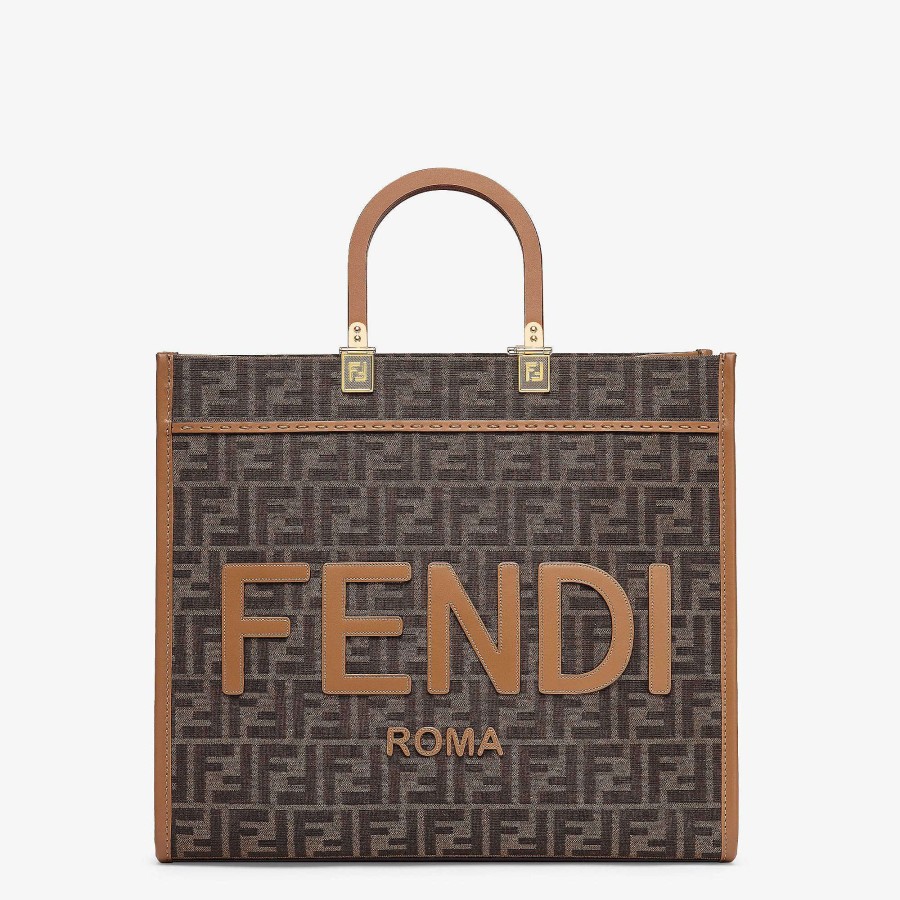 Donna Fendi Borse Tote | Fendi Sole Medio Marrone