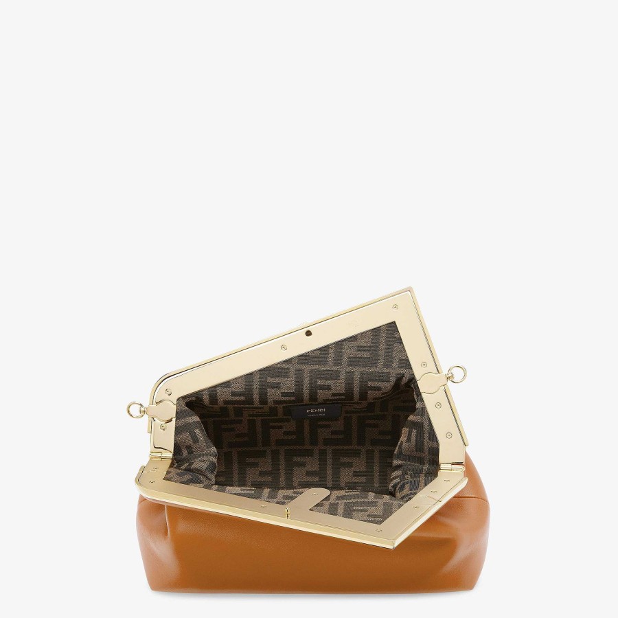 Donna Fendi Pochette E Pochette | Fendi Primo Midi Marrone