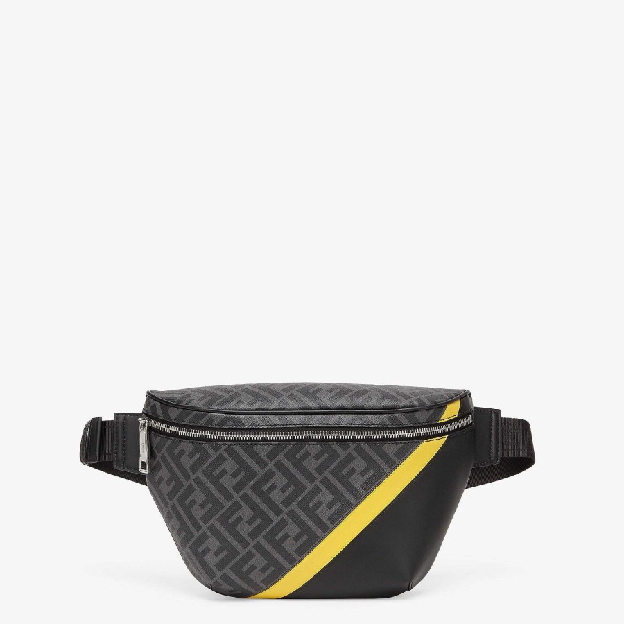 Uomo Fendi Marsupi | Marsupio Diagonale Fendi Grigio