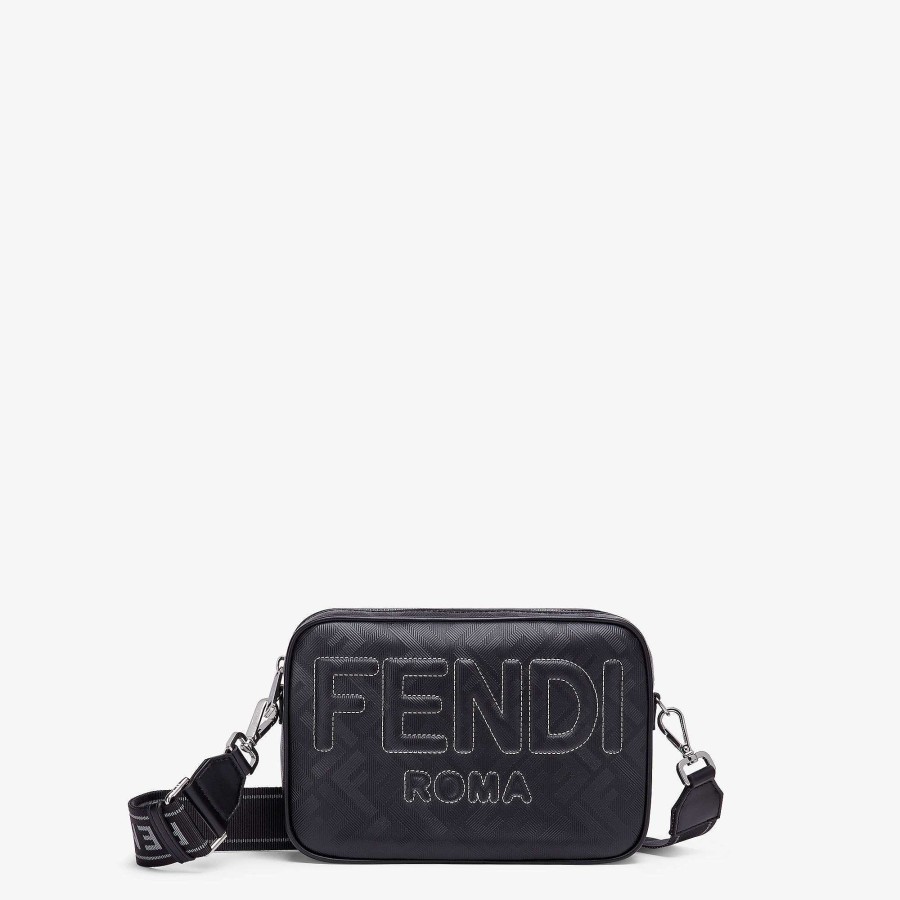 Uomo Fendi Mini Borse | Custodia Per Fotocamera Fendi Shadow Nero