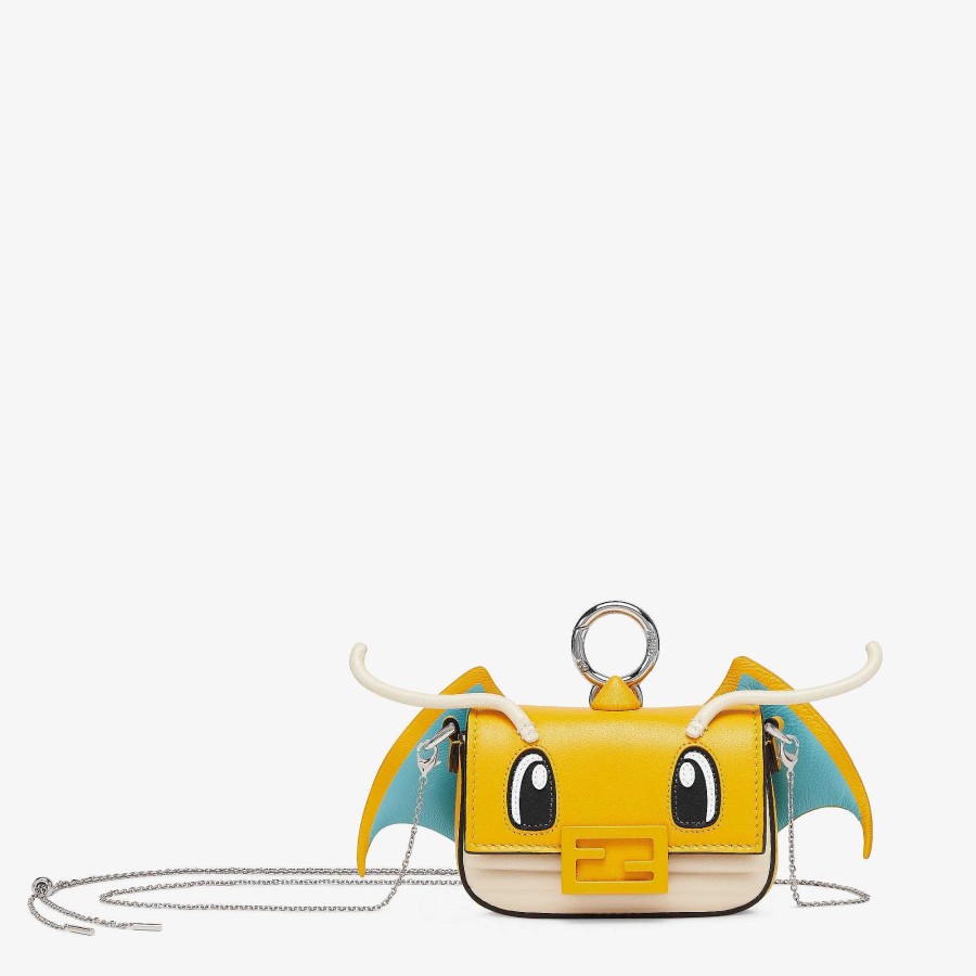 Fendi X Frgmt X Pokémon Fendi | Ciondolo Nano Baguette Giallo