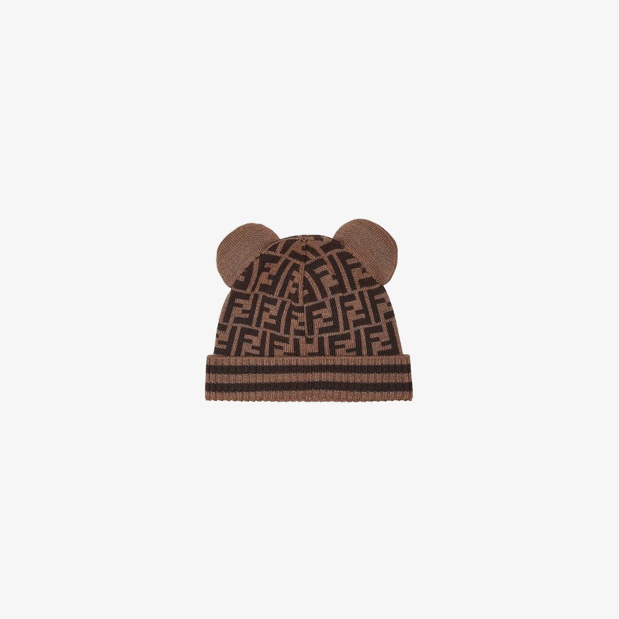 Bambini Fendi Accessori | Cappello Lavorato A Maglia Junior