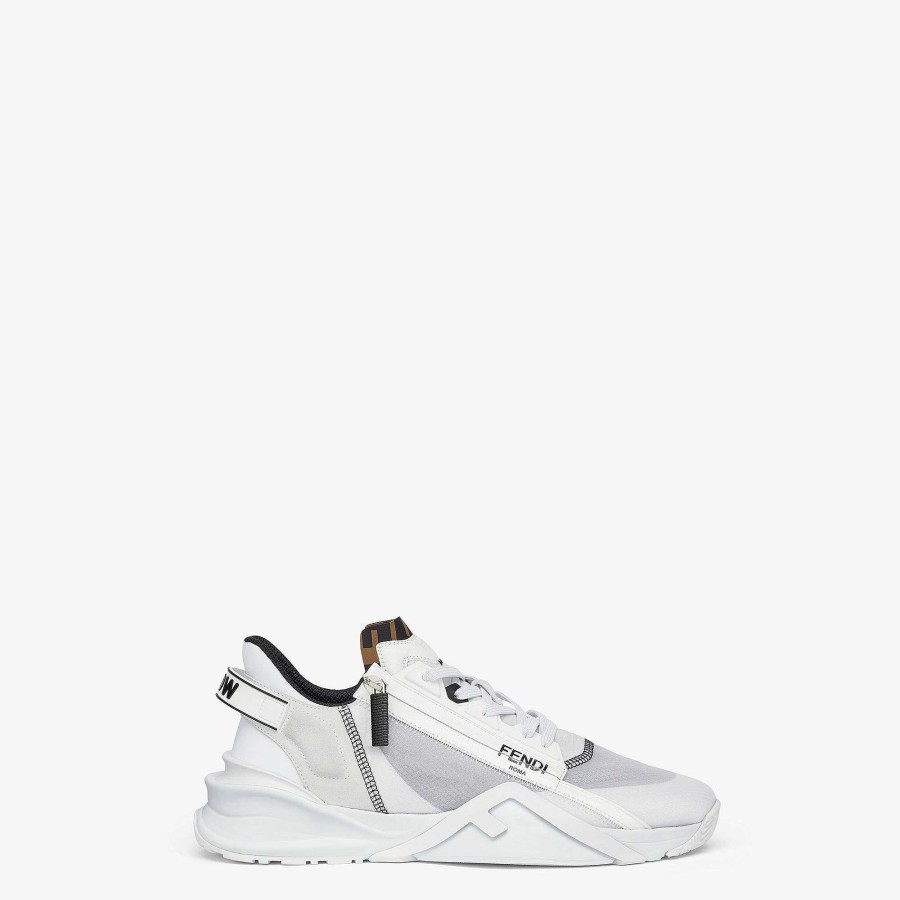 Uomo Fendi Sneakers | Fendi Flow Bianco