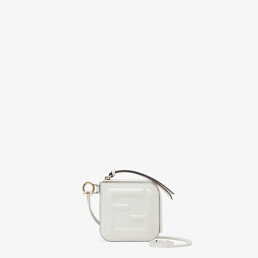 Donna Fendi Portacandele E Piccoli Accessori | Porta Carte Ff Cube Bianco