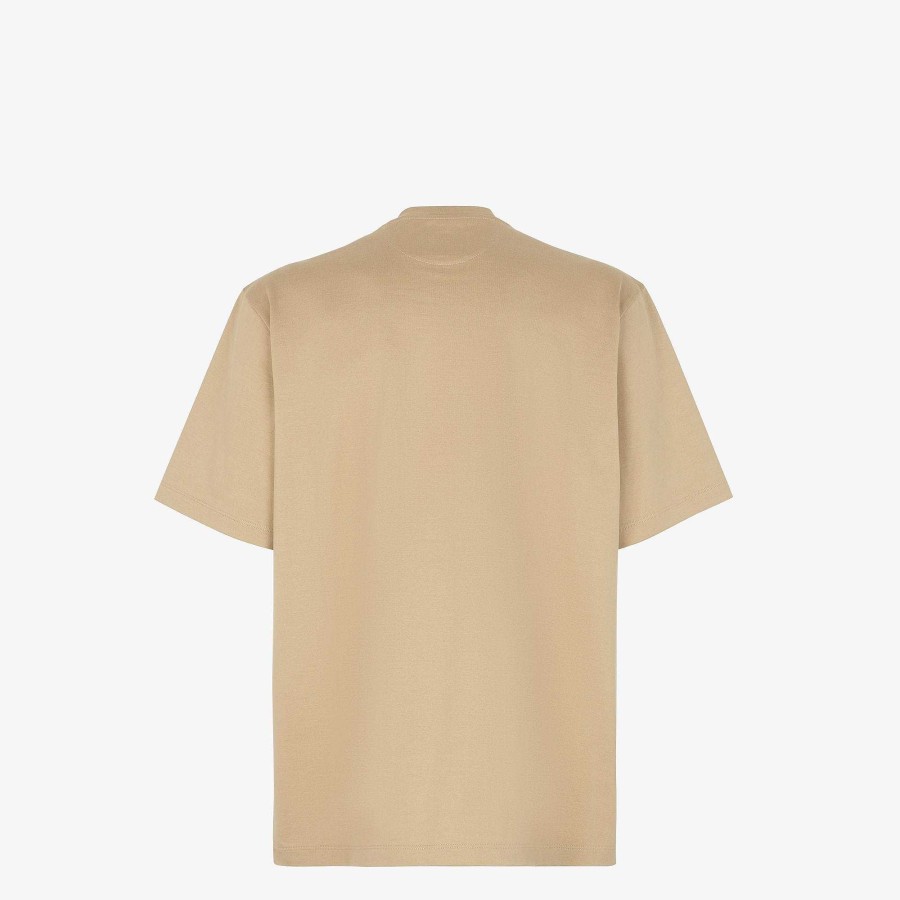 Uomo Fendi T-Shirt E Polo | Maglietta Beige