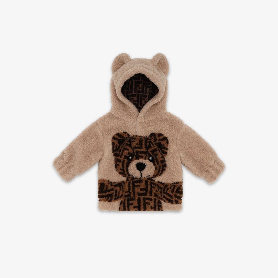 Bambini Fendi Neonato | Felpa Per Bebe Beige