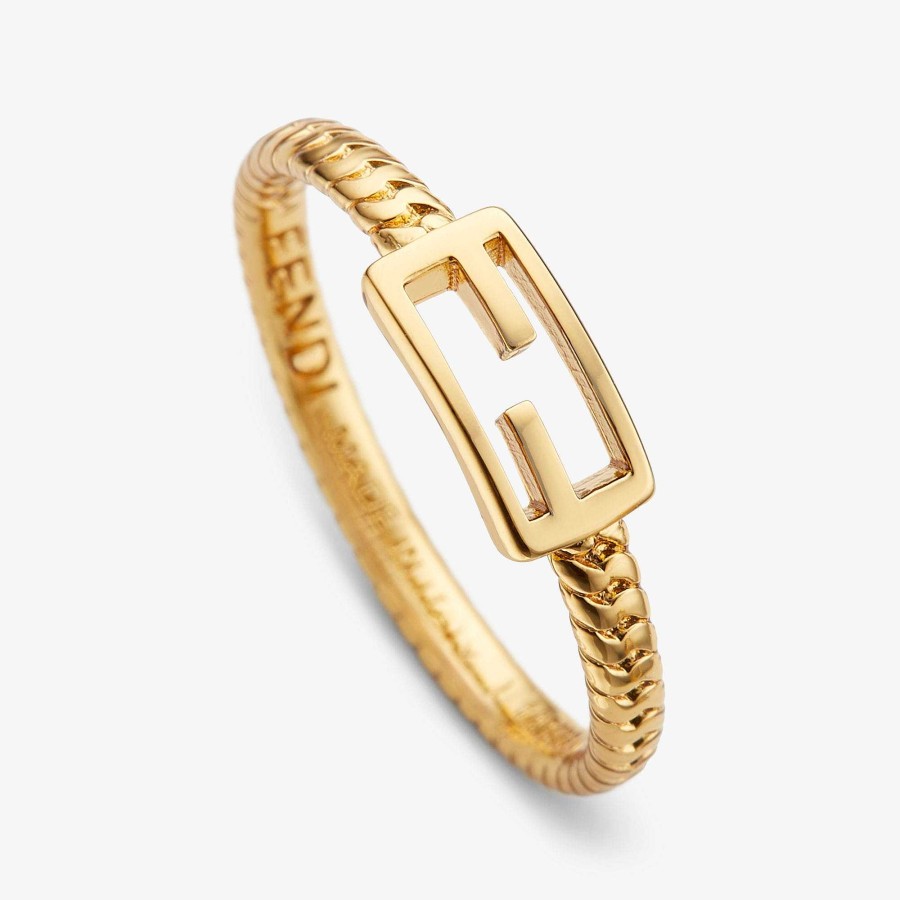 Donna Fendi Anelli | Anello Baguette Oro