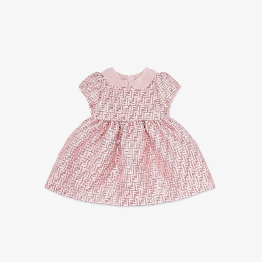 Bambini Fendi Neonata | Abito Da Bambino Rosa