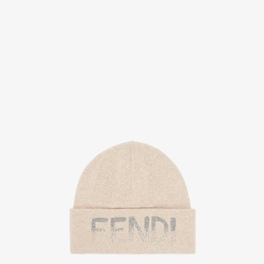 Donna Fendi Cappelli E Guanti | Berretto Beige