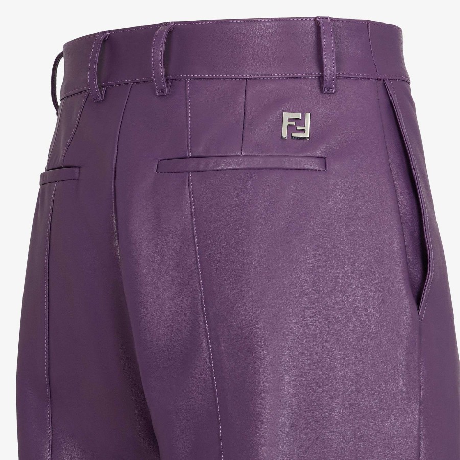 Uomo Fendi Pantaloni E Pantaloncini | Pantaloni Viola