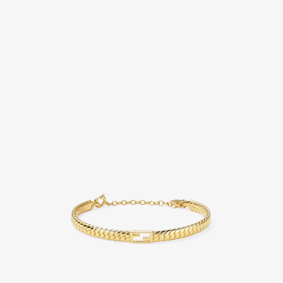 Donna Fendi Bracciali | Bracciale Baguette Oro