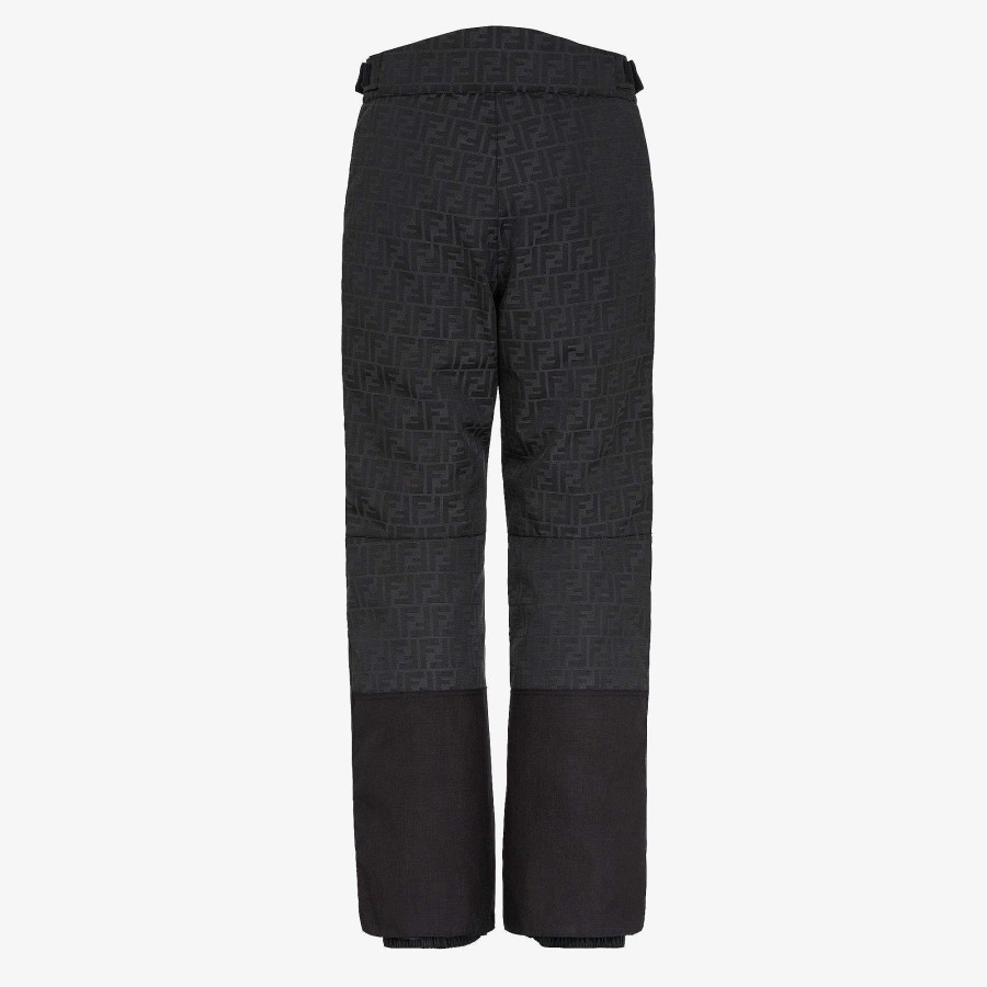 Uomo Fendi Abbigliamento Sci | Pantaloni Da Sci Nero