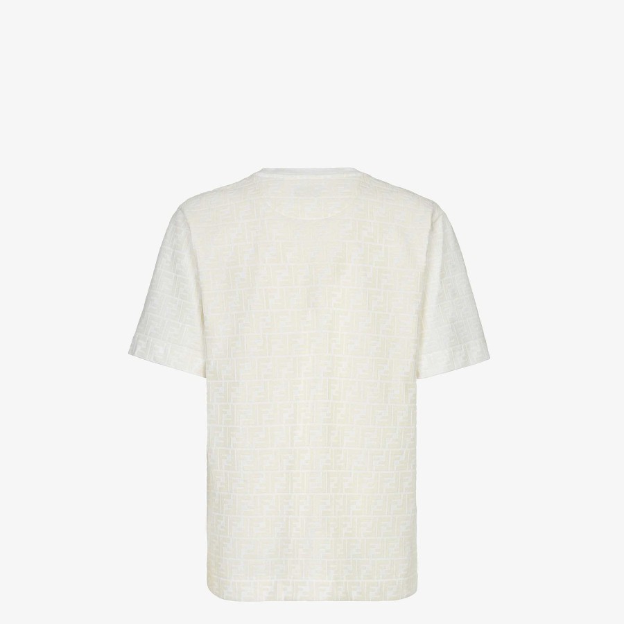 Uomo Fendi T-Shirt E Polo | Maglietta Bianco