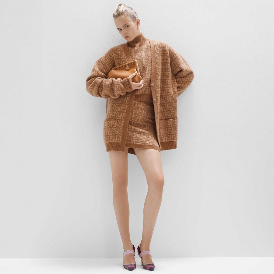 Donna Fendi Completi Coordinati | Cardigan Marrone