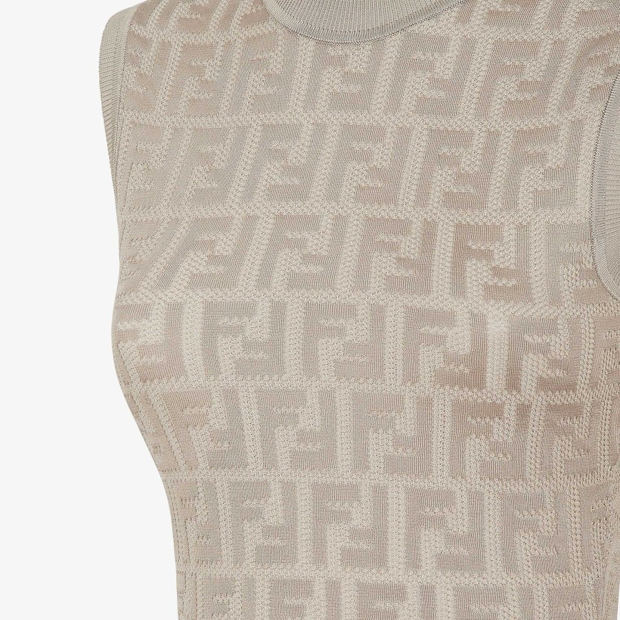 Donna Fendi Vestiti E Tute | Vestito Beige