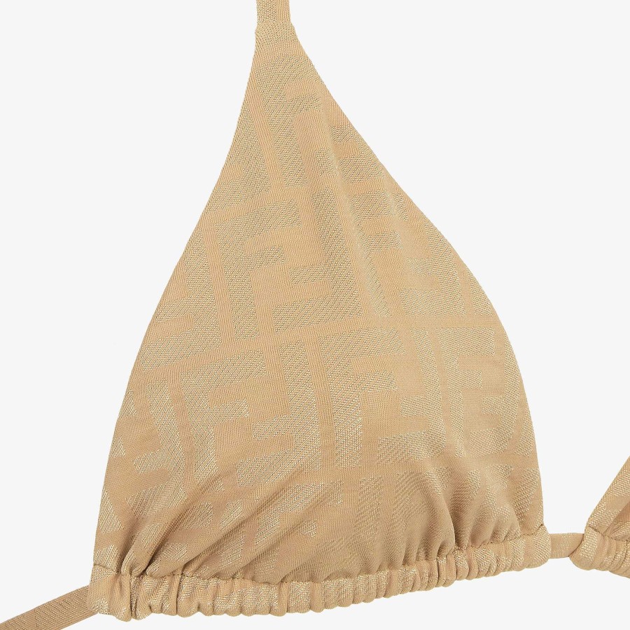 Donna Fendi Costumi Da Bagno | Costume Da Bagno Beige