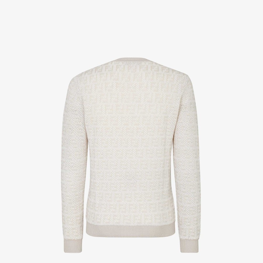 Uomo Fendi Maglieria | Maglione Beige