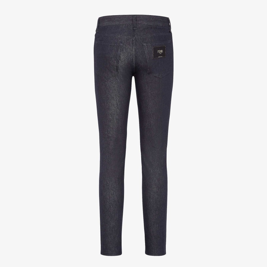 Uomo Fendi Pantaloni E Pantaloncini | Denim Blu