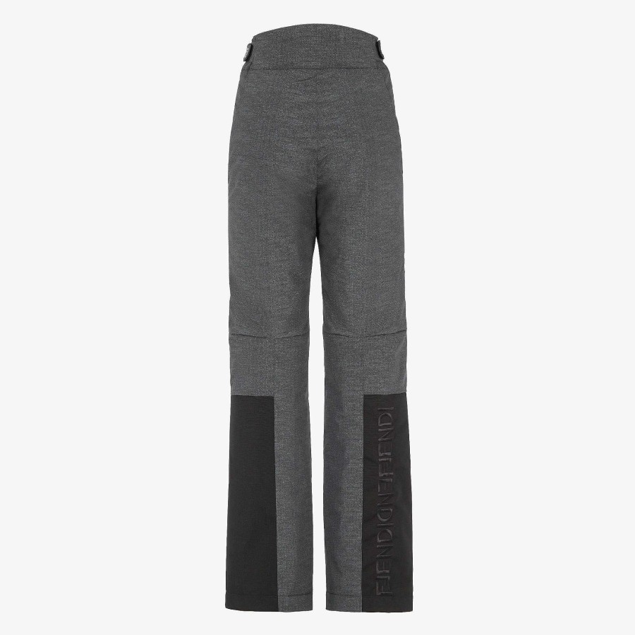 Donna Fendi Abbigliamento Sci | Pantaloni Da Sci Grigio