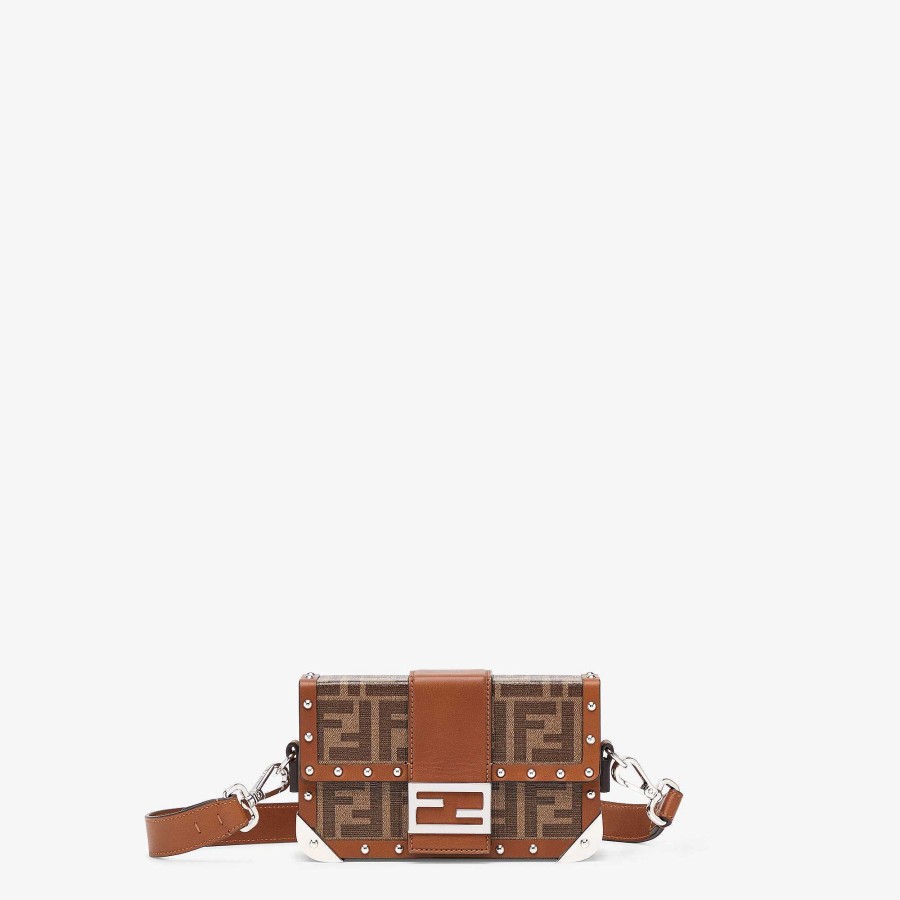 Uomo Fendi Baguette | Bauletto Baguette Mini Marrone