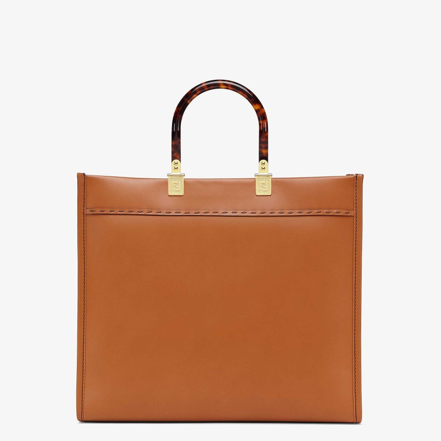 Donna Fendi Borse Tote | Fendi Sole Medio Marrone