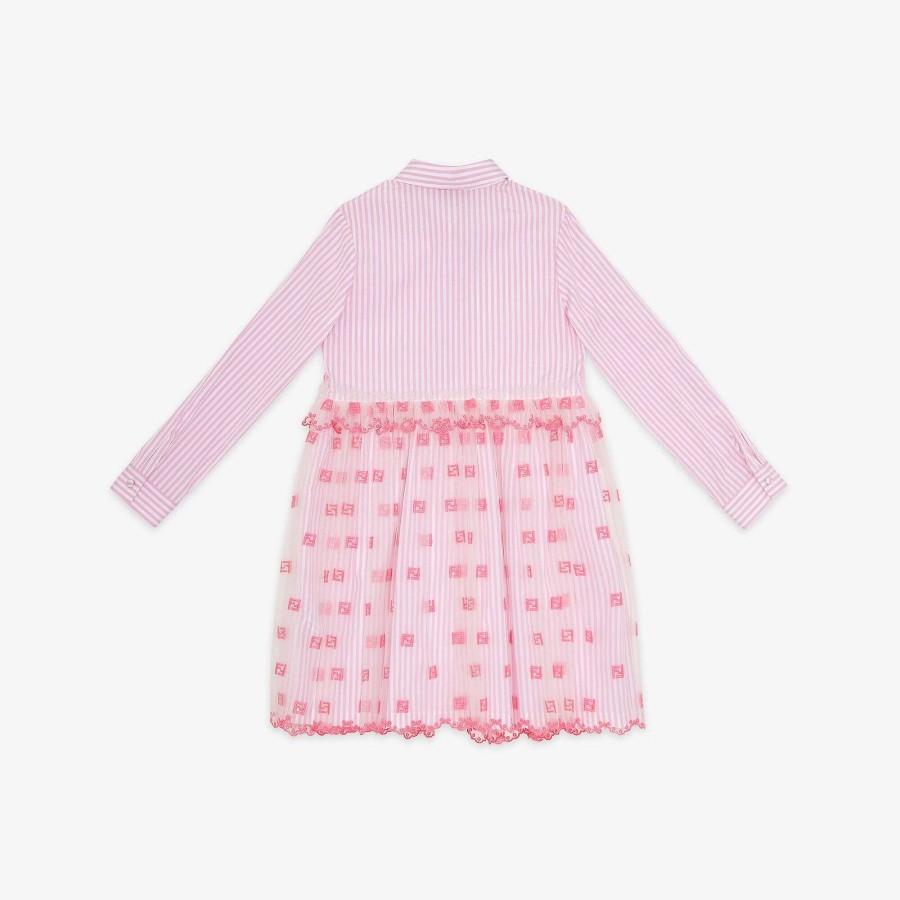 Bambini Fendi Abbigliamento | Abito Da Ragazzi Rosa