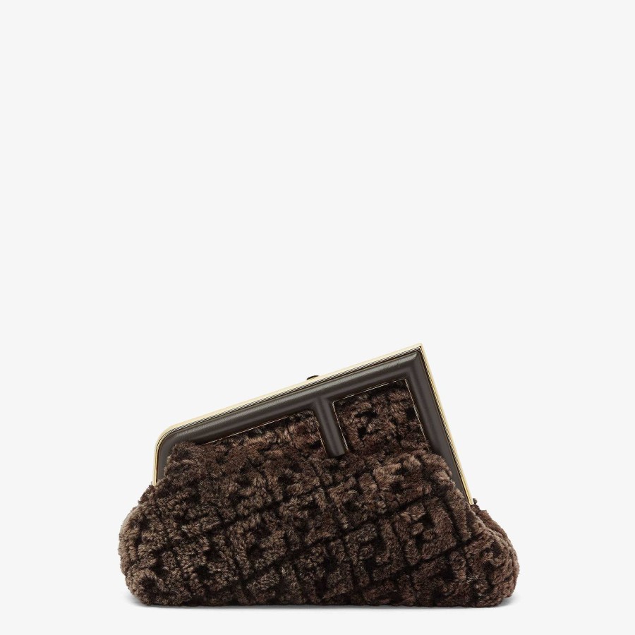 Donna Fendi Pochette E Pochette | Fendi Primo Midi Marrone