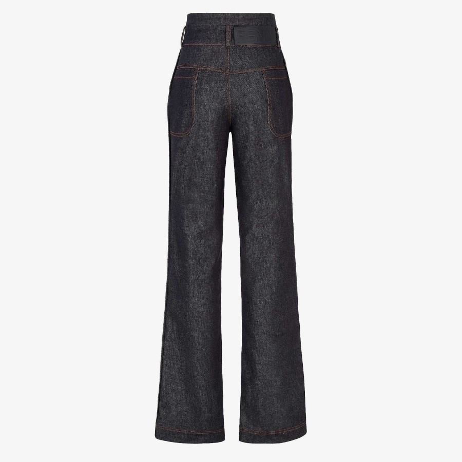 Donna Fendi Denim | Pantaloni Blu