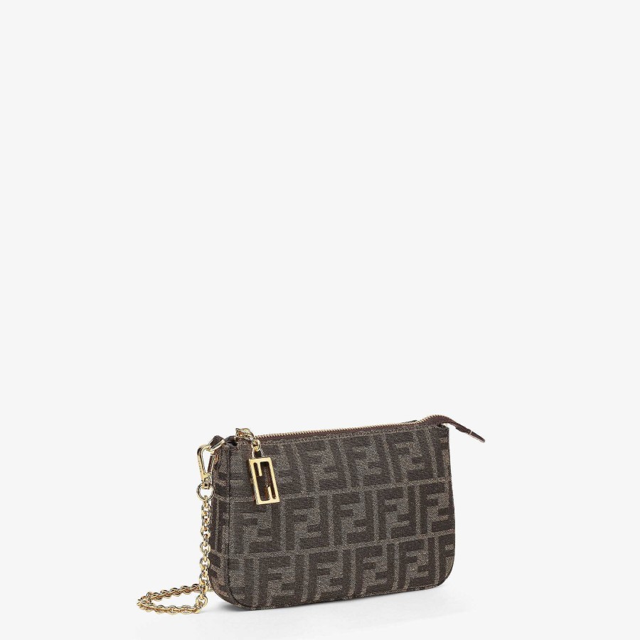 Donna Fendi Pochette E Pochette | Custodia Per Baguette Marrone