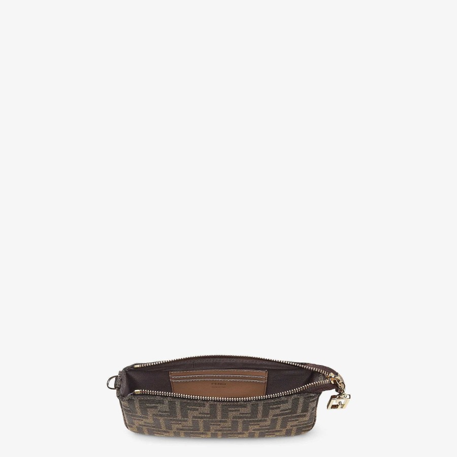 Donna Fendi Pochette E Pochette | Custodia Per Baguette Marrone