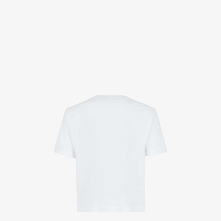 Donna Fendi T-Shirt E Felpe | Maglietta Bianco