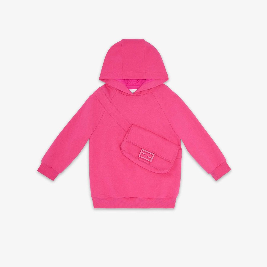 Bambini Fendi Abbigliamento | Felpa Junior Rosa