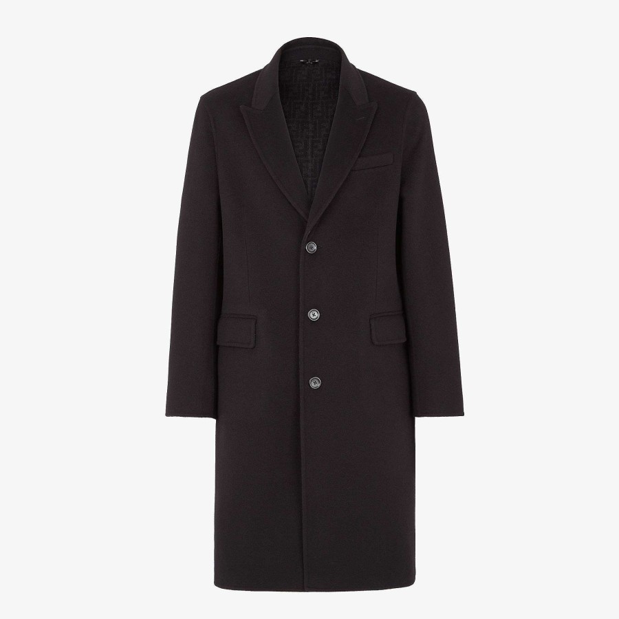 Uomo Fendi Capispalla | Cappotto Nero