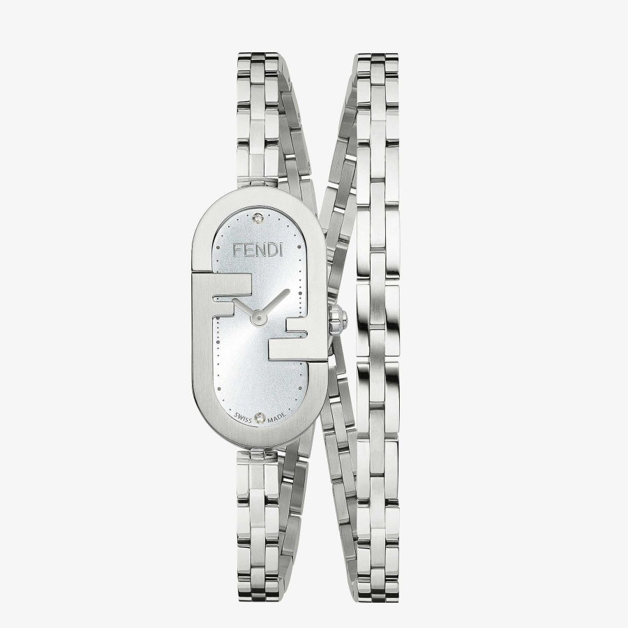 Donna Fendi Bracciali | O'Lock Verticale Argento