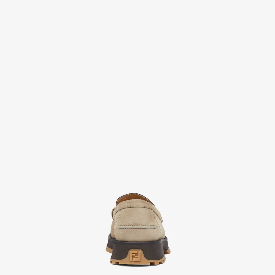 Uomo Fendi Mocassini | Mocassini Fendi O'Lock Beige