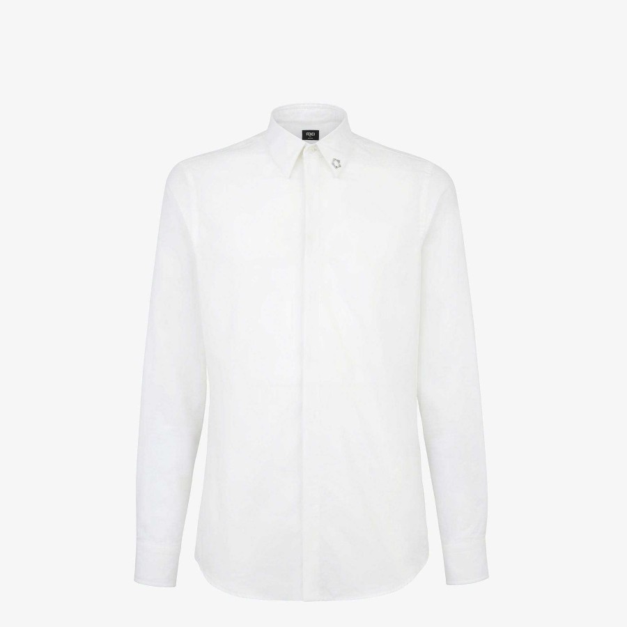 Uomo Fendi Camicie | Camicia Bianco