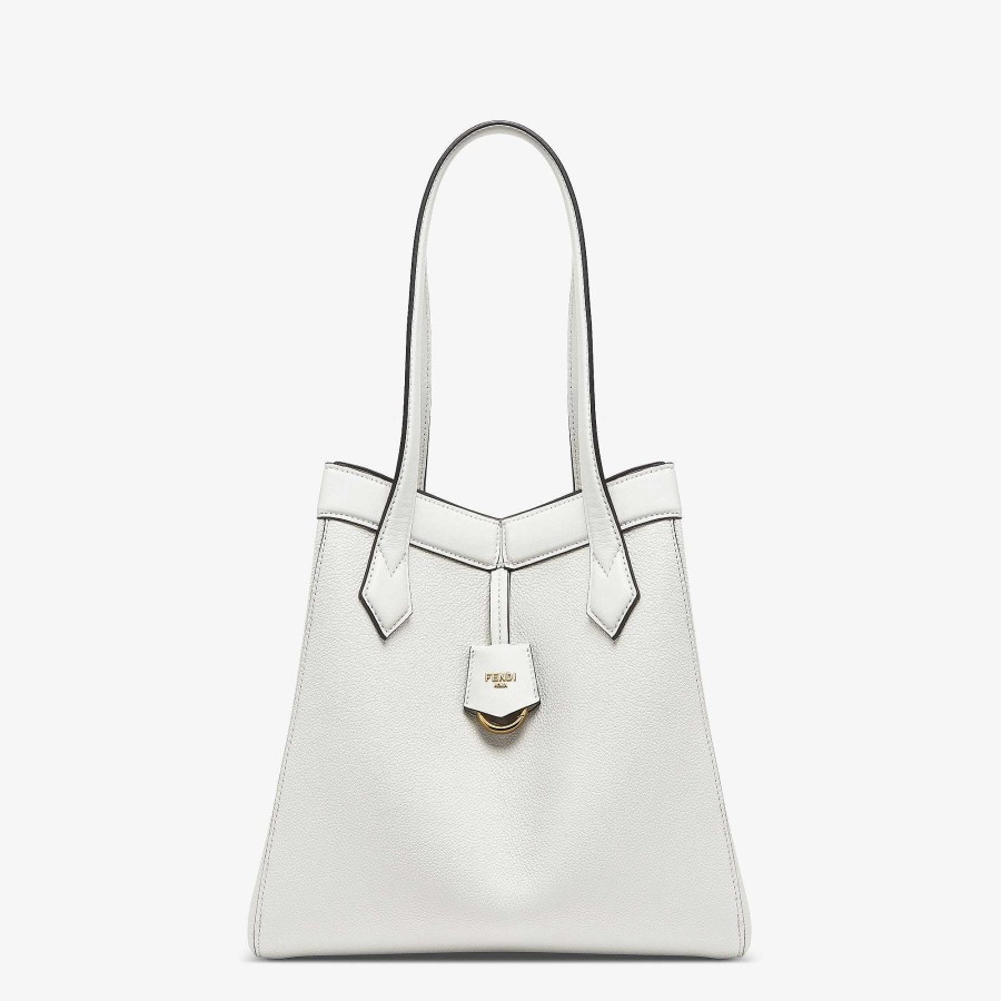 Donna Fendi Borse A Secchiello | Fendi Origami Medio Bianco