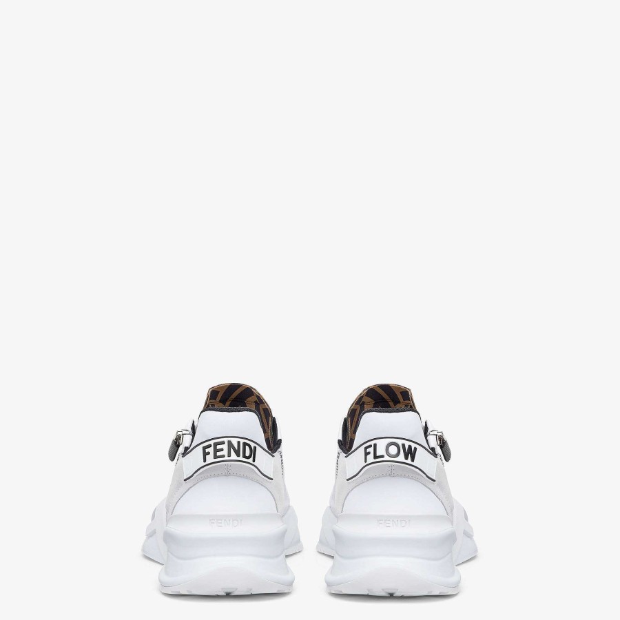 Uomo Fendi Sneakers | Fendi Flow Bianco