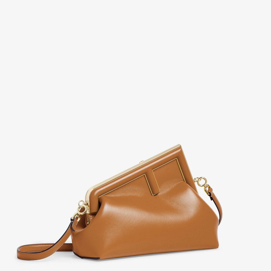 Donna Fendi Pochette E Pochette | Fendi Primo Midi Marrone