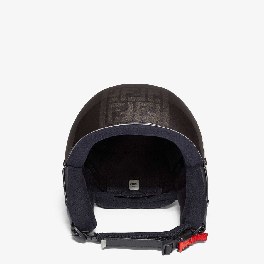 Uomo Fendi Abbigliamento Sci | Casco Nero