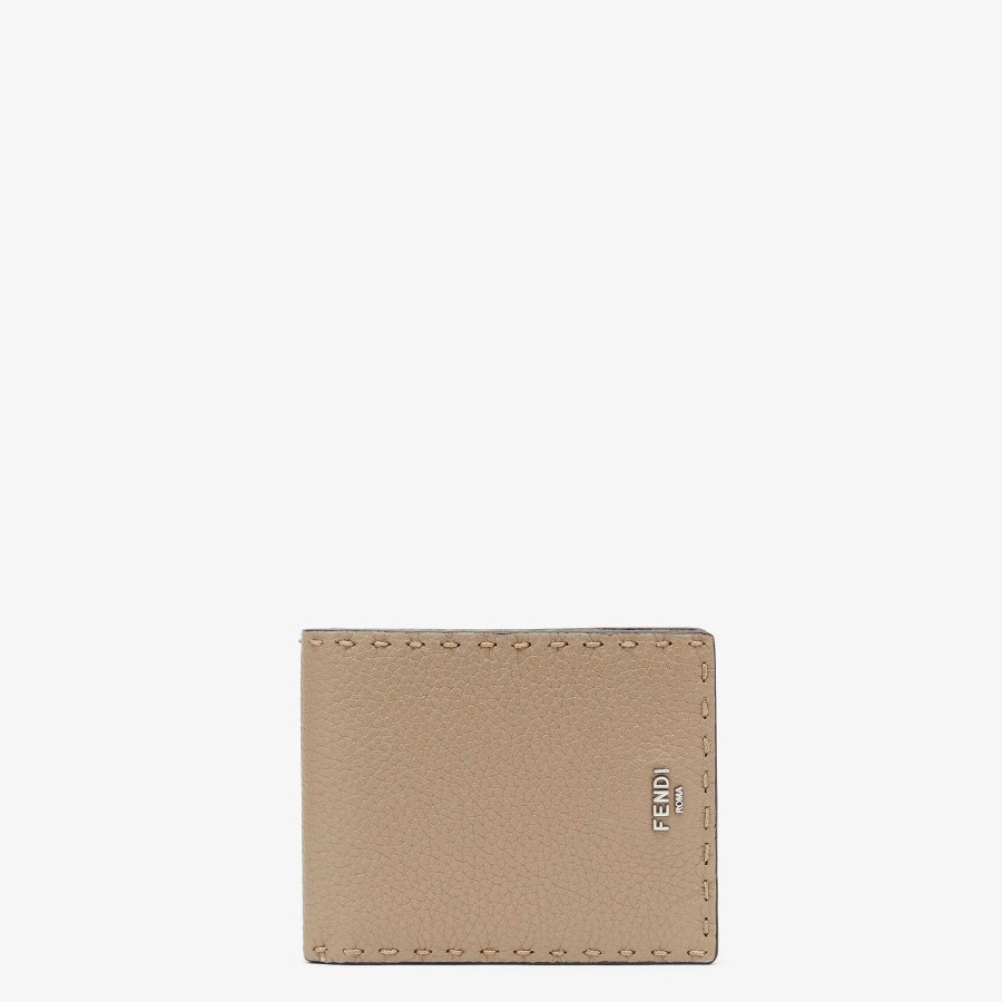 Uomo Fendi Portafogli | Portafoglio Selleria Beige