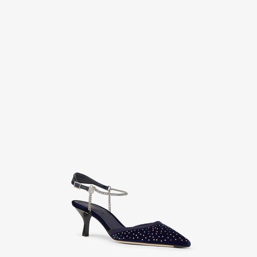 Donna Fendi Decolletè E Slingback | Colibri Lite Blu