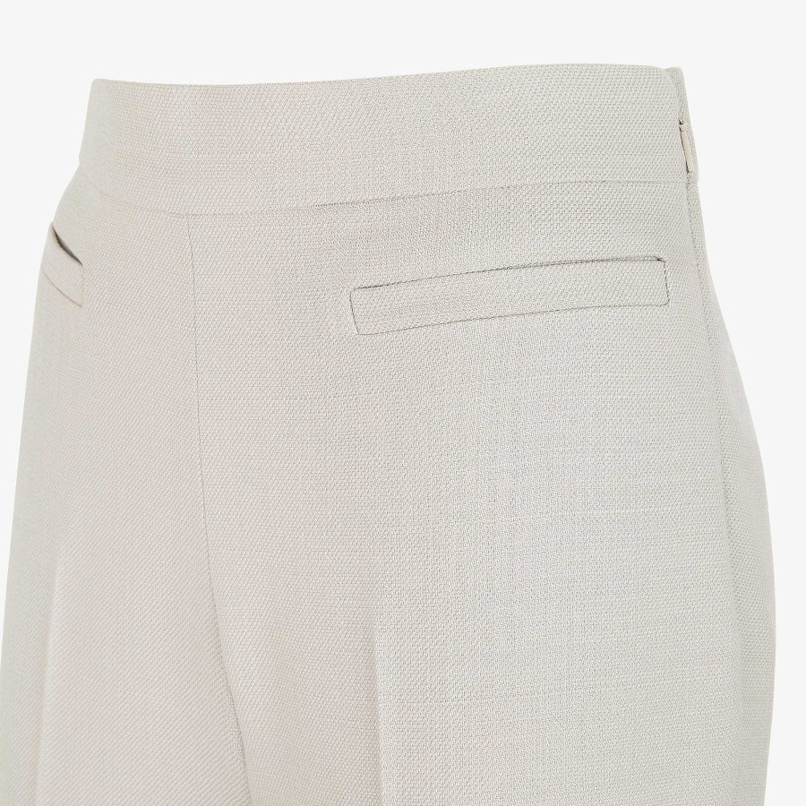 Donna Fendi Pantaloni E Pantaloncini | Pantaloni Beige