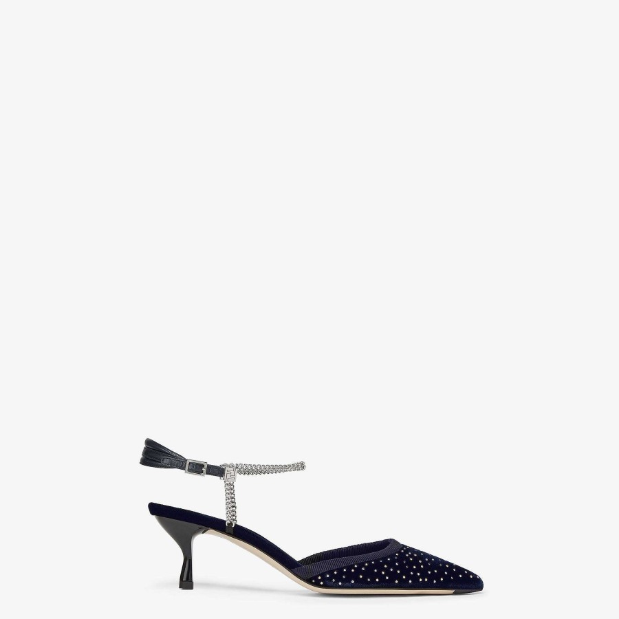 Donna Fendi Decolletè E Slingback | Colibri Lite Blu